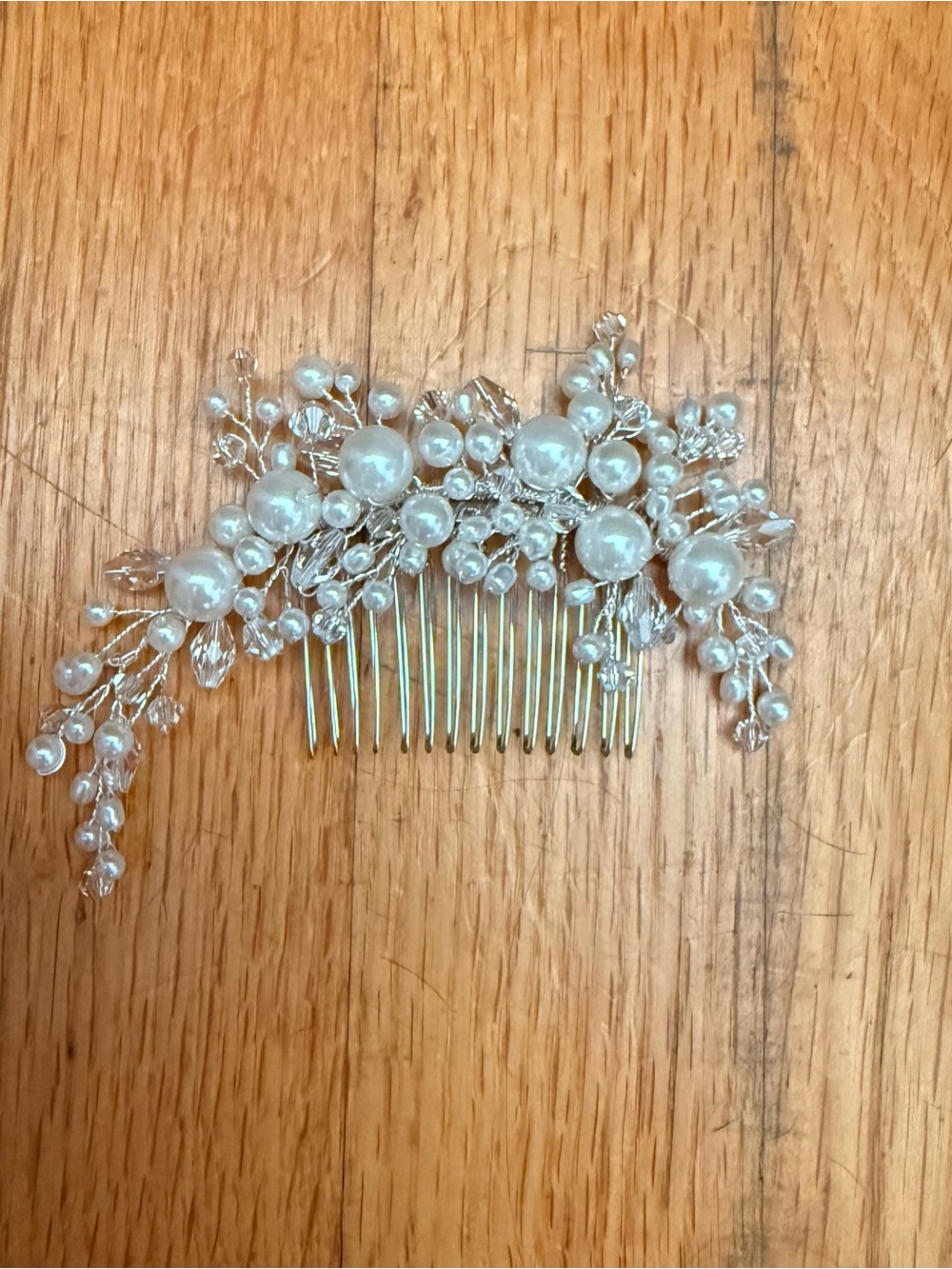 Pearl and Crystal Bridal Hair Comb